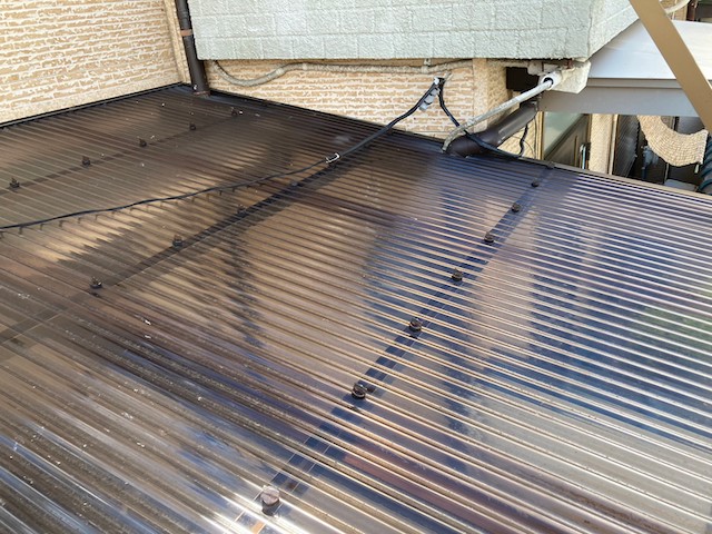 波板の取り付け後・別角度